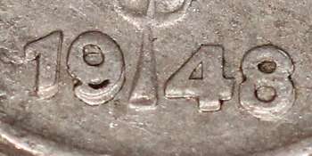 Fehlprägungen Doppelsenkung 1 Pfennig DDR 1948 A